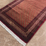 Surya Veil - Hand Knotted Wool Rug in Crimson Red/Gold