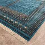 Neelvat – Hand Knotted Wool Rug in Turquoise Blue