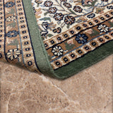 Parnav - Hand Knotted Wool Rug in Olive Green/Beige
