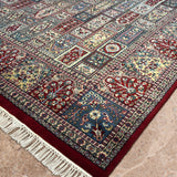Mehrbaan – Hand Knotted Wool Rug in Maroon