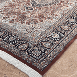 Nivara - Hand Knotted Wool Rug in Rust/Ivory