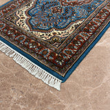 Nishapur – Hand Knotted Wool Rug in Blue/Brown