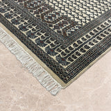 Isparta – Hand Knotted Wool Rug in Cream/Black