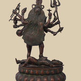 Kali over Shiva – Sculpture in Brass