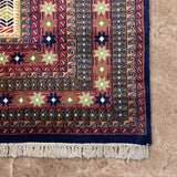 Navros - Hand Knotted Wool Rug in Red/Cream