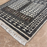 Kaarun - Hand Knotted Wool Rug in Ivory/Black