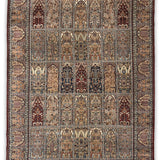 Tassavur – Hand Knotted Wool Rug in Maroon/Cream