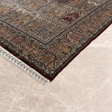 Tassavur – Hand Knotted Wool Rug in Maroon/Cream