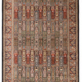 Naaz – Hand Knotted Wool Rug in Navy Blue/Red