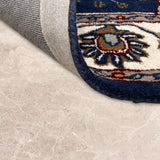 Neelvatika – Hand Tufted Wool Rug in Blue/White