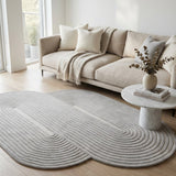 Rekhavan – Hand Tufted Cotton Rug in Grey/Cream
