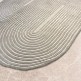 Rekhavan – Hand Tufted Cotton Rug in Grey/Cream
