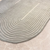 Rekhavan – Hand Tufted Cotton Rug in Grey/Cream