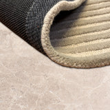 Rekhavan – Hand Tufted Cotton Rug in Grey/Cream