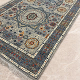 Rangrez-e-Raah – Hand Knotted Wool Rug in Grey