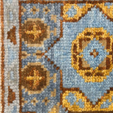 Aab-e-Raah – Hand Knotted Wool Rug in Sky Blue/Grey