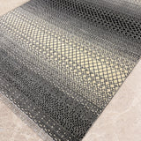 Siyahrekh – Hand Knotted Wool Rug in Black/Cream