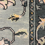 Nargisyaan – Hand Knotted Wool Rug in Grey/Cream
