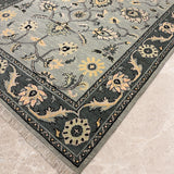 Nargisyaan – Hand Knotted Wool Rug in Grey/Cream