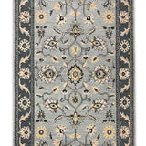 Nargisyaan – Hand Knotted Wool Rug in Grey/Cream