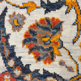 Gulnaar – Hand Knotted Wool Rug in Grey/White