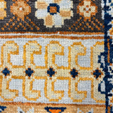 Rangrez – Hand Knotted Wool Rug in Orange/Grey