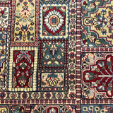 Mehrbaan – Hand Knotted Wool Rug in Maroon