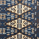 Aneesh - Hand Knotted Wool Rug in Cobalt Blue/Ivory