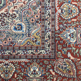 Samreen – Hand Knotted Wool Rug in Sage Green/Brown