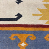 Neel Aangan – Hand Woven Wool Rug in Ivory/Mustard
