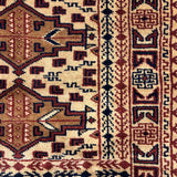 Rahnavaaz – Hand Knotted Wool Rug in Beige/Brown