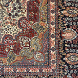 Zahra Mahal – Hand Knotted Wool Rug in Ivory/Brown