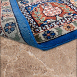 Karun - Hand Knotted Wool Rug in Cobalt Blue/Ivory