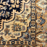 Safa-Nargis – Hand Knotted Wool Rug in Beige/Black