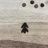 Dhara Rekha – Hand Woven Wool Rug in Taupe/Cream