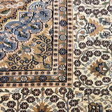 Parnav - Hand Knotted Wool Rug in Olive Green/Beige