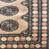 Niraaz - Hand Knotted Wool Rug in Beige/Black