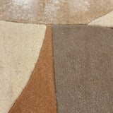 Ardhika – Hand Tufted Wool Rug in Camel Brown/Ivory