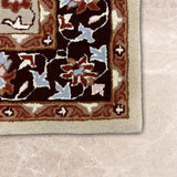 Rivayat – Hand Tufted Wool Rug in Beige/Wine