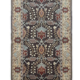 Borderline Drift – Hand Tufted Wool Rug in Chocolate Brown/Beige