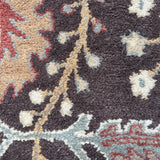 Borderline Drift – Hand Tufted Wool Rug in Chocolate Brown/Beige