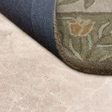 Gulzar-e-Nargis – Hand Tufted Wool Rug in Pistachio Green