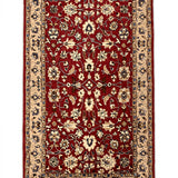 Mehr-e-Kashan – Hand Tufted Wool Rug in Brick Red/Beige