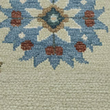 Sabz Gulshan – Hand Tufted Wool Rug in Sage Green/Slate Blue