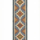 Waymark – Hand Woven Jute Rug in Slate Blue/White