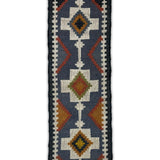 Slate Passage – Hand Woven Jute Rug in Slate Blue/White