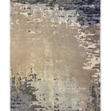 Sapphire Cherom – Hand Tufted Wool Rug in Sapphire Blue/Beige