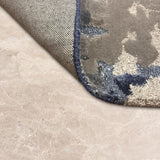 Sapphire Cherom – Hand Tufted Wool Rug in Sapphire Blue/Beige