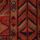 Khoran – Hand Knotted Wool Rug in Navy Blue/Rust