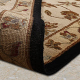 Mehergul – Hand Knotted Wool Rug in Navy Blue/Beige